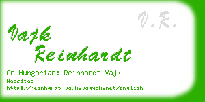 vajk reinhardt business card